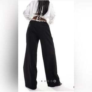 Women's Black Wide-Leg Pants